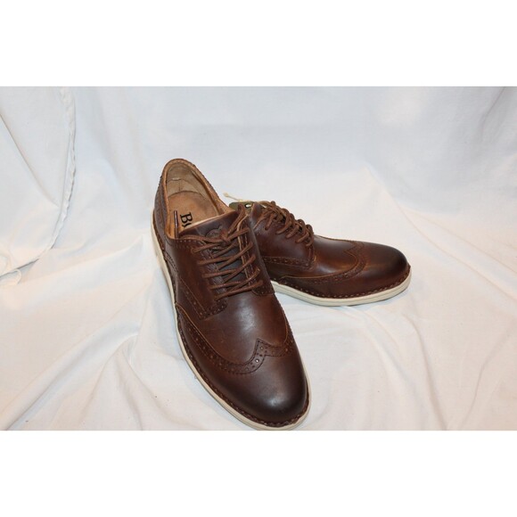Born Mens Size 8 Tobias Brown Full Grain Leather Oxford Casual Lace up Shoes main image 2